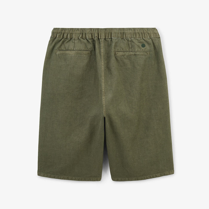 Bermuda 557 en lin et coton coupe ample vert olive HOMME SERGE BLANCO