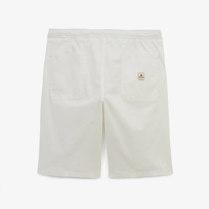Bermuda 743 taille elastiquee blanc off-white HOMME SERGE BLANCO