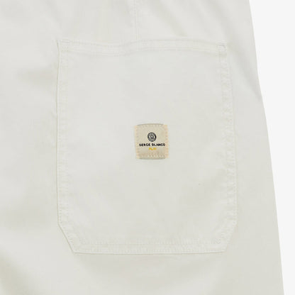 Bermuda 743 taille elastiquee blanc off-white HOMME SERGE BLANCO