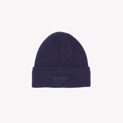 Bonnet à revers uni bleu dark navy SERGE BLANCO