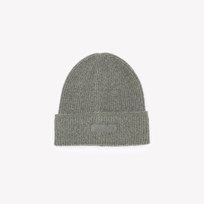 Bonnet à revers uni gris chiné SERGE BLANCO