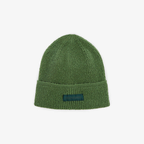 Bonnet a revers uni vert sapin homme SERGE BLANCO