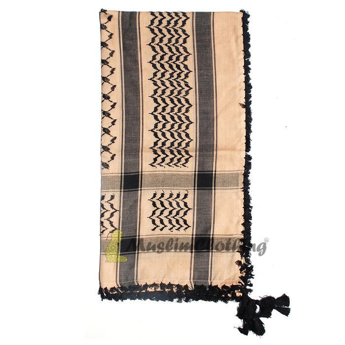 Brown & Black Keffiyeh Men's Arafat Scarf Shawl Turban Sorban Shawl Turban Sorban