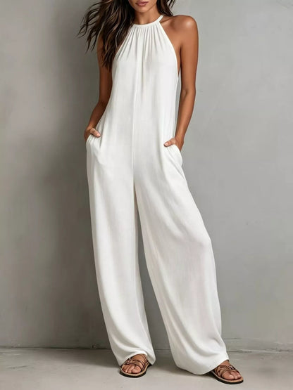 Hazel Blues® |  Sleeveless Wide Leg Jumpsuit