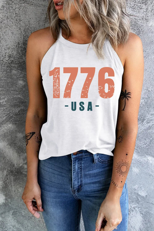 Hazel Blues® |  1776 USA Round Neck Tank