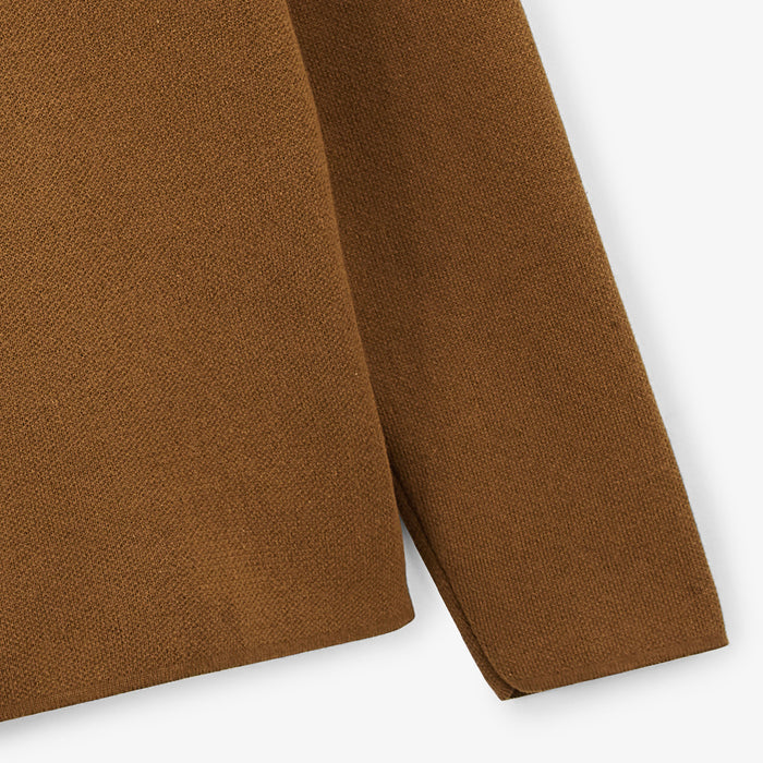 Cardigan Col Polo Marron Noisette Messi Homme SERGE BLANCO