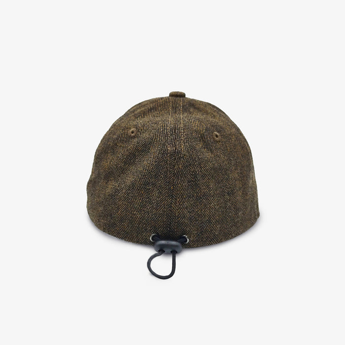 Casquette couture chevrons marron SERGE BLANCO