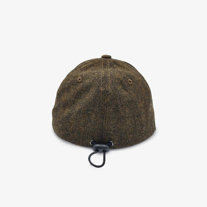 Casquette couture chevrons marron SERGE BLANCO