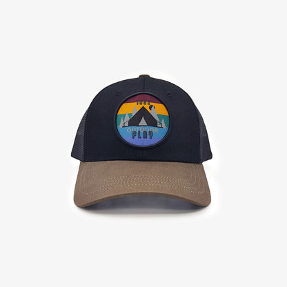 Casquette trucker bicolore noire en mesh Homme SERGE BLANCO