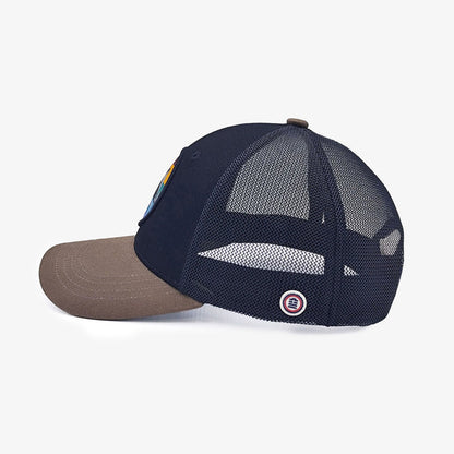 Casquette trucker bicolore noire en mesh Homme SERGE BLANCO