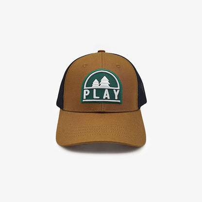 Casquette trucker marron noisette en mesh Play SERGE BLANCO
