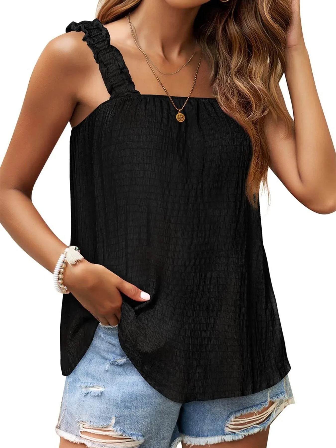 Hazel Blues® |  Square Neck Tank Top