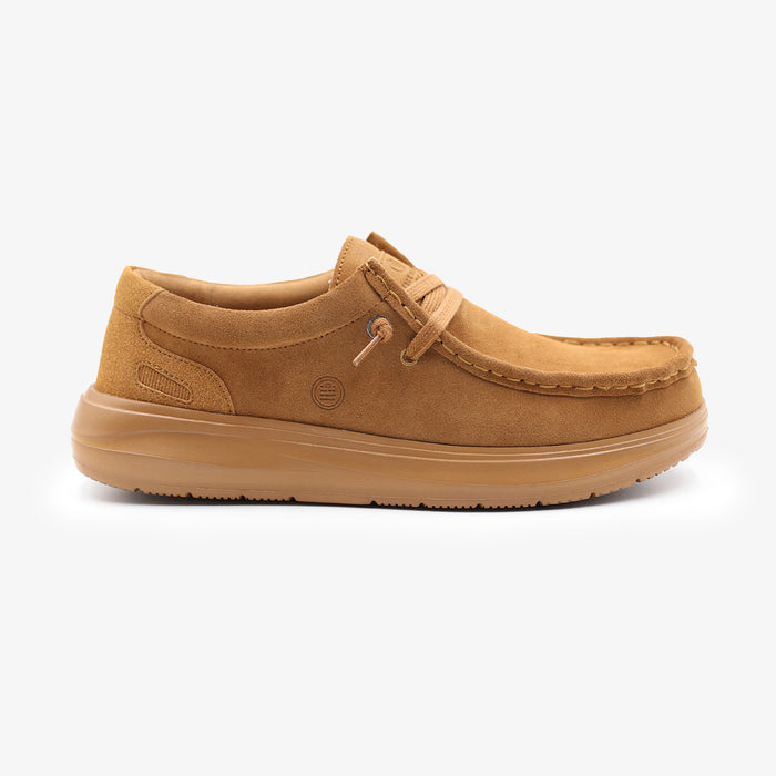 Chaussure bateau Saint‑Jean nubuck camel Homme SERGE BLANCO