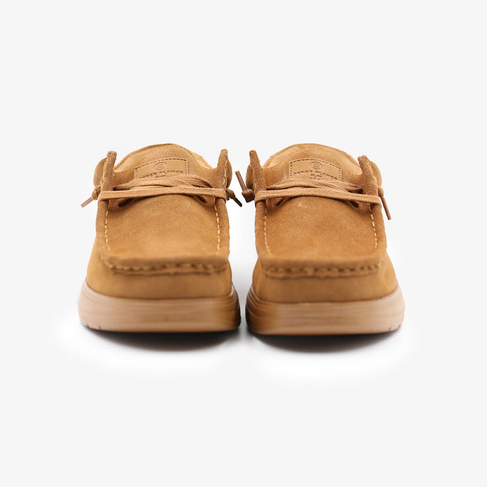 Chaussure bateau Saint‑Jean nubuck camel Homme SERGE BLANCO