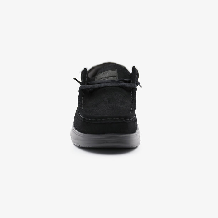Chaussure bateau Saint‑Jean nubuck noire Homme SERGE BLANCO