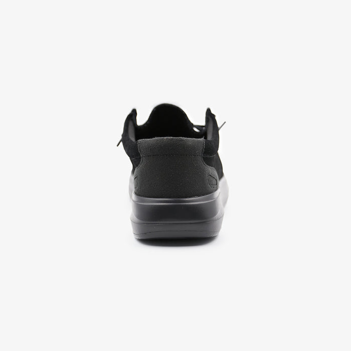 Chaussure bateau Saint‑Jean nubuck noire Homme SERGE BLANCO