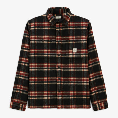 Chemise Manches Longues A Carreaux Noire Clovis Play Homme SERGE BLANCO