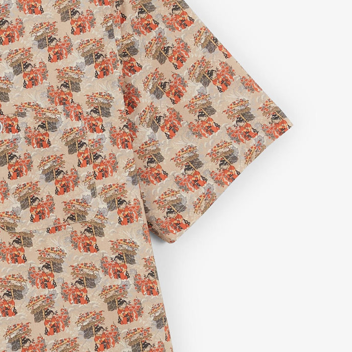 Chemises manches courtes beige avec imprimés personnage Geisha Homme SERGE BLANCO