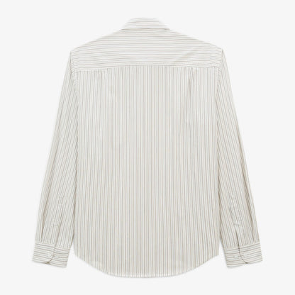 Chemise Manches Longues En Coton A Rayures Charles Play Homme SERGE BLANCO