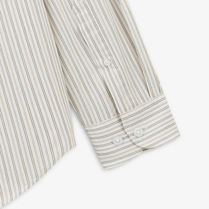 Chemise Manches Longues En Coton A Rayures Charles Play Homme SERGE BLANCO