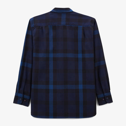 Chemise Manches Longues En Coton Velours Bleu Marine Amsterdam Homme SERGE BLANCO