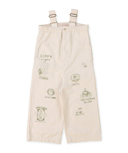 Chino Scribble Suspender Pants