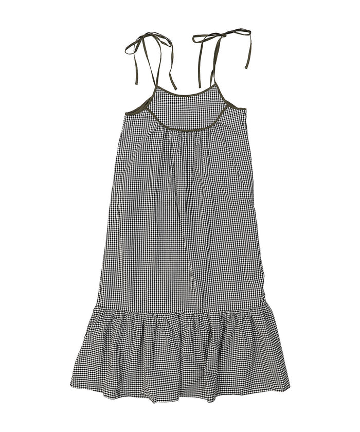 Compact Plaid Popelin Dress(LADIES)