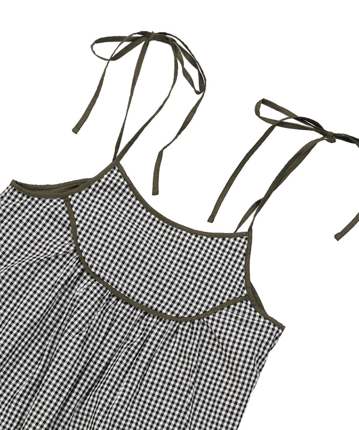 Compact Plaid Popelin Dress(LADIES)