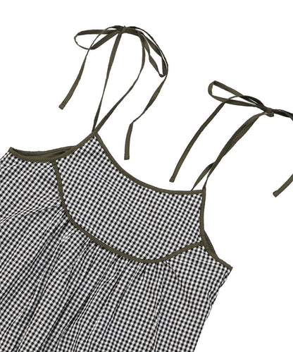 Compact Plaid Popelin Dress(LADIES)