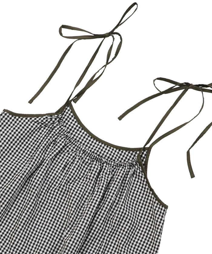 Compact Plaid Popelin Dress(LADIES)