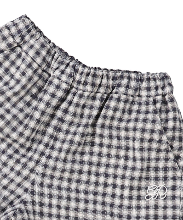 Cotton Dobby Ombre Plaid Pants