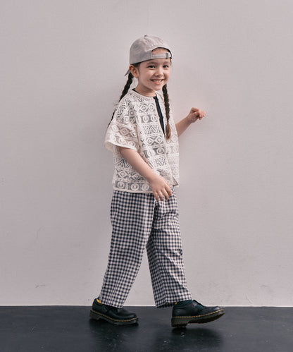 Cotton Dobby Ombre Plaid Pants