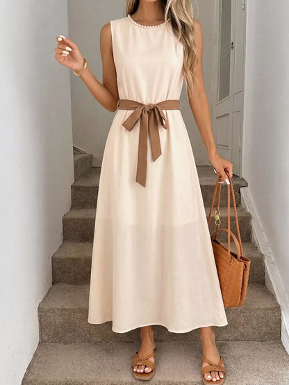 Hazel Blues® |  Sleeveless A-Line Midi Dre