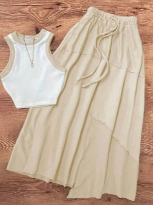 Hazel Blues® |  Easy Does It Skirt | Drawstring Skirt
