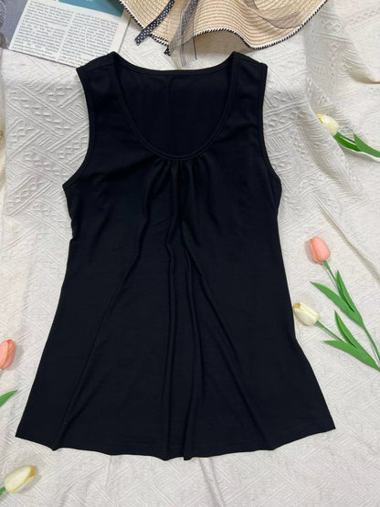 Hazel Blues® |  Solid Color Round Neck Tank