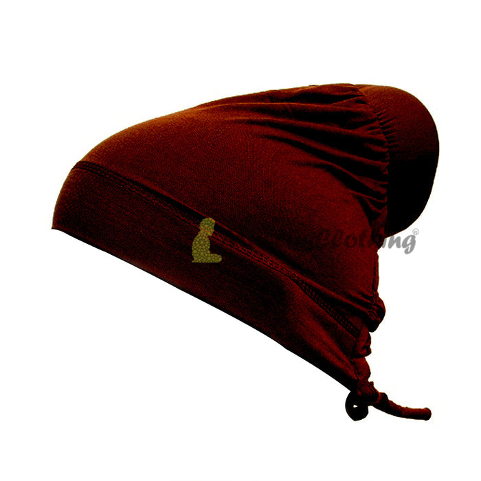 Dark Brown One-Sized Soft Polyester Hair Bun Underscarf