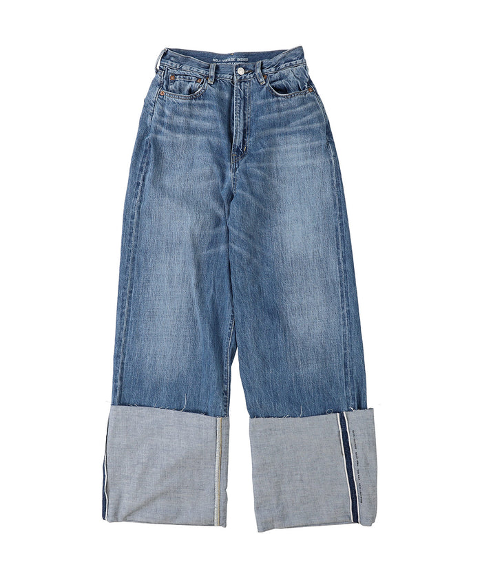 Denim Rolled-up Pants(LADIES)