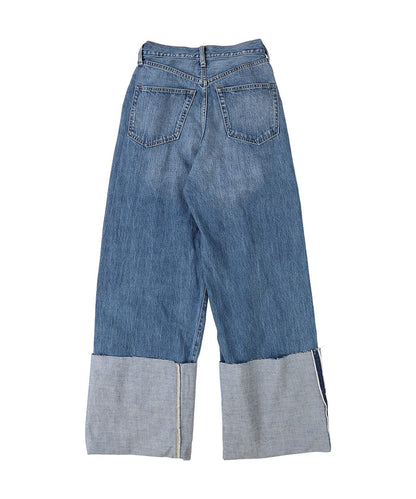 Denim Rolled-up Pants(LADIES)