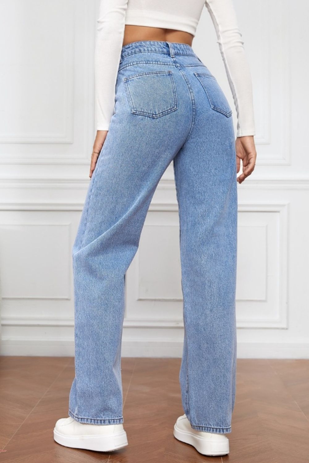Hazel Blues® |  High Waist Straight Jeans