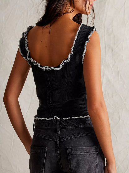 Easy Does It Tank Top | Square Neck Tank Top