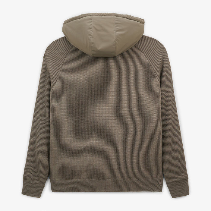 Doudoune en maille marron shitake Gasparus Homme SERGE BLANCO