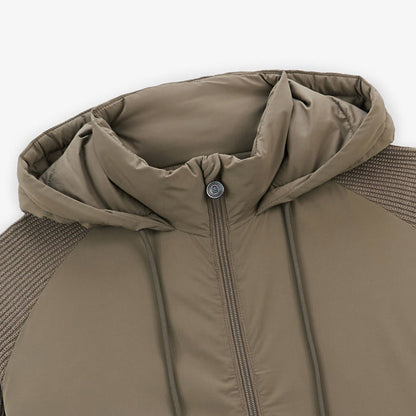 Doudoune en maille marron shitake Gasparus Homme SERGE BLANCO