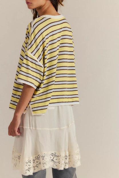 Free People We The Free Clean Rugby Tee