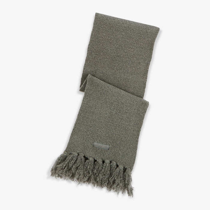 Écharpe a franges unie gris chine homme SERGE BLANCO