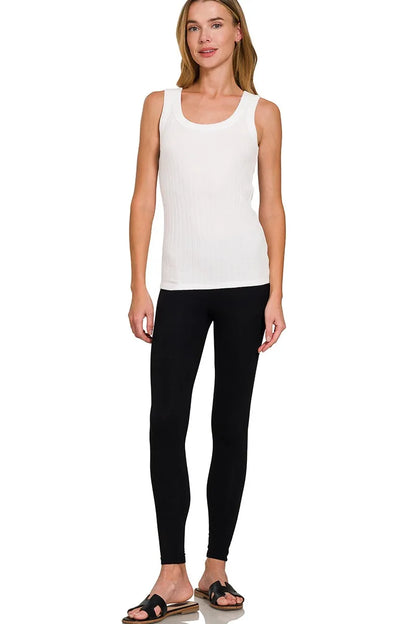 Hazel Blues® |  Zenana Melange Rib Tank Top