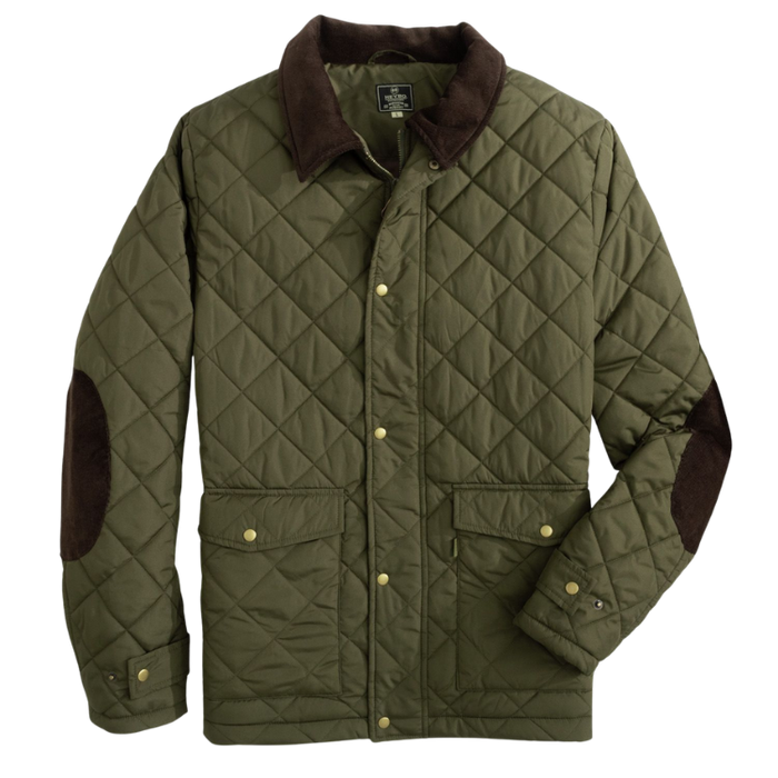 Evans Quilted Jacket: Olive