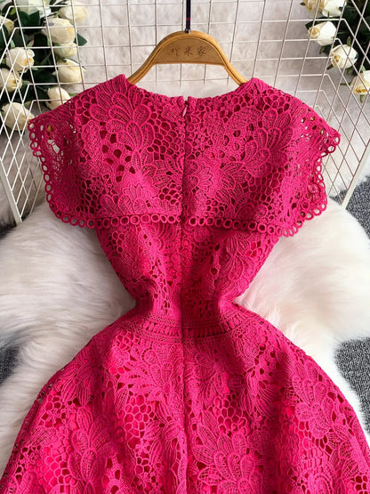 Hazel Blues® |  Lace Sleeveless A-Line Dress