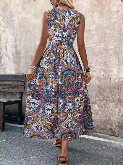 Hazel Blues® |  Paisley Print Sleeveless Romper
