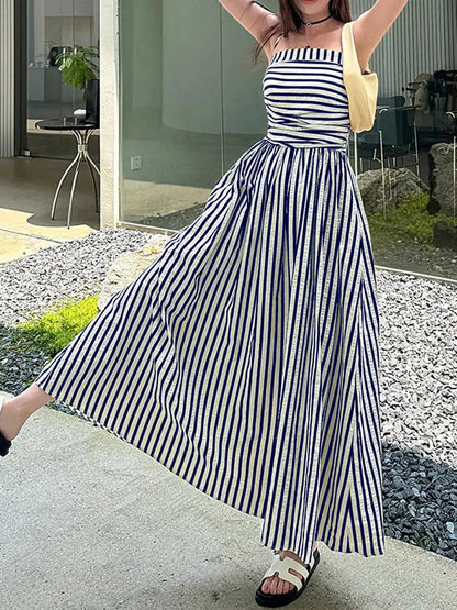 Hazel Blues® |  Striped Sleeveless Maxi Dress