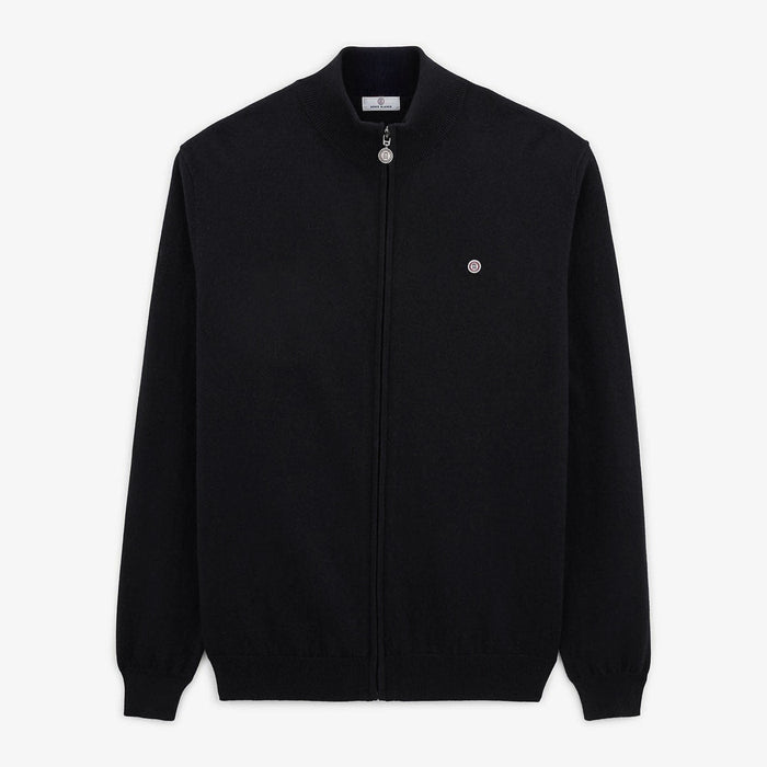 Gilet Col Montant Zippé Noir Morgan Homme SERGE BLANCO